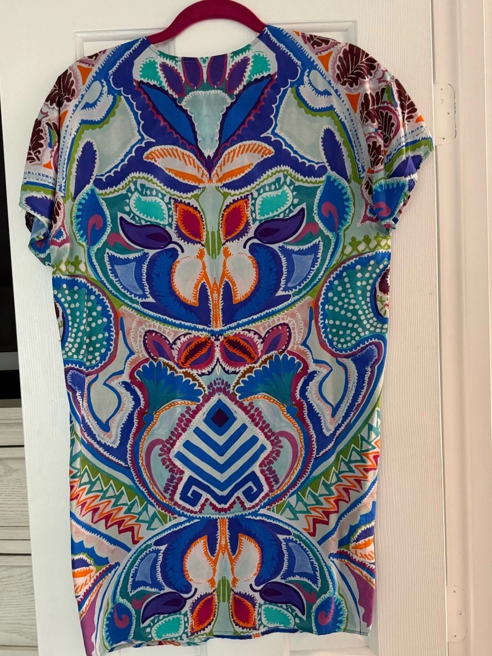 Marie Oliver Ollie Morpho Mosaic Silk Blend Mini Dress XS